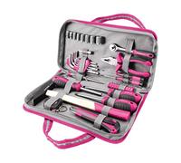 EXTOL CRAFT 6596 - Set di utensili, 39 pezzi, rosa