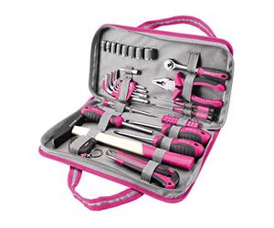 EXTOL CRAFT 6596 - Set di utensili, 39 pezzi, rosa