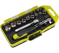 EXTOL CRAFT Cacciavite a cricchetto con dadi e punte, set da 23 pezzi