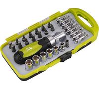 EXTOL CRAFT Cacciavite a cricchetto con dadi e punte, set da 30 pezzi