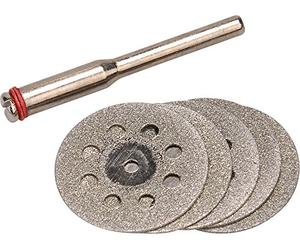 EXTOL CRAFT Dischi diamantati per smerigliatrice diretta, set da 6 pezzi, diametro gambo 3,2 mm