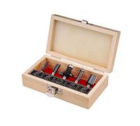 EXTOL CRAFT Set di 5 frese per legno, con fogli in metallo duro