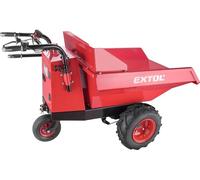 Extol Premium Carriola elettrica con batteria | Dumper con cavità da 200 l | portata 400 kg | 54 V agli ioni di litio con 15 Ah