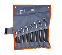 Extol Premium Set di 8 chiavi ad anello, 6-22 mm