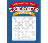Extra Grote Letters Woordzoeker voor Opa: Makkelijk leesbaar & rustgevend puzzelplezier