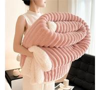 Extra Lar Sherpa Fce - Coperta invernale ponderata ultra morbida in microfibra termica, per divano e letto, 120 x 200 cm