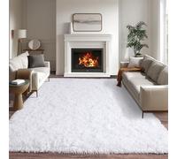 Extra Large 70x240 cm Modern Fluffy Area rug Soft Short Pile Non-Slip Backing Ideal for Living Room & Kids Room Stylish White Design Various