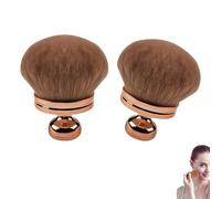 Extra Large Body Makeup Brush, 74mm Self Tanner Back Applicator, Self Tan Back Applicator for Legs, Face, Body Coverage Perfector (Rose Gold,2pcs)