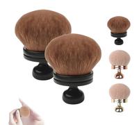 Extra Large Body Makeup Brush, 74mm Self Tanner Back Applicator, Soft Wide-Headed Kabuki Brush, For Face, Legs, Blush Blending, Summer travel makeup for Women who Love beauty (black 2)