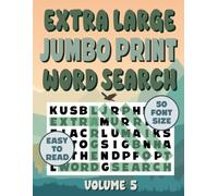 Extra Large Jumbo Print Word Search 50 Font Size - Volume 5: Easy To Read Word Find Puzzles for Older, Senior Eyes