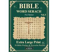 Extra Large Print Bible Word Search for Seniors: Volume 3: Psalms & Proverbs: 50 Scripture Word Games with 32-Point Vision-Friendly Letters