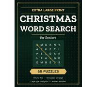 Extra Large Print Christmas Word Search for Seniors: 80 Festive Puzzles in Big Clear Type - Christmas, Winter and the Holidays Between