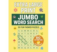 Extra Large Print Jumbo Word Search: 50 Fun Themed Puzzles | Very BIG 30 Font Size Letters | Eye Friendly Word Game Book for Seniors & Adults with Fun Facts and Easy-to-Read Solutions