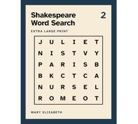 Extra Large Print Shakespeare Word Search: Word Search Books for Seniors with Dementia: 50 Easy Puzzles, One Per Page, Five Words Per Puzzle and Famous Quotations in Large Print for Memory Care