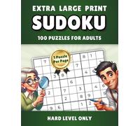 Extra Large Print Sudoku 100 Puzzles for Adults: Hard Level Only
