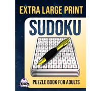 Extra Large Print Sudoku Puzzle Book for Adults: 200 Easy to Hard Brain Games with Big Print Grids for Seniors, Relaxation and Mental Focus