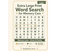Extra Large Print Word Search for Memory Care: Memory Lane - Simple, Relaxing Reminiscence Puzzles: Home & Family (Volume 2)