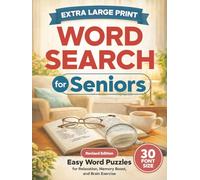Extra Large Print Word Search for Seniors: Easy Word Puzzles for Relaxation, Memory Boost, and Brain Exercise