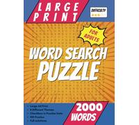 Extra Large Print Word Search Puzzles for Adults: 100 Word Search Puzzles for Seniors | 2000 Nostalgic Words, 8 Timeless Themes, Checkboxes and Full Solutions