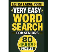 Extra Large Print Word Search Puzzles for Adults and Seniors: 80 Easy Puzzles with Various Topics for Relaxation and Fun