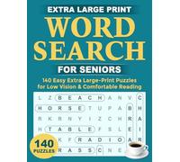 Extra Large Word Search for Seniors: 140 Easy Extra Large-Print Puzzles for Low Vision & Comfortable Reading