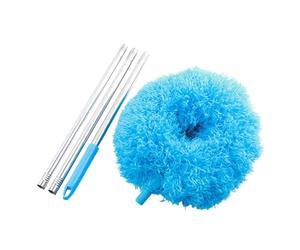 Extra Long Ceiling Fan & High Wall Duster (Extends To 3.) - Adjustable Ring Cleaner For Large Fans | Versatile Home Cleaning Brush For Tall Furniture, & Door Frames - Ladder-Free