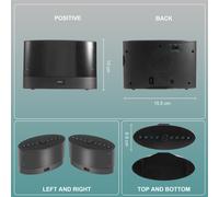 Extra Loud Alarm Clock with Wireless Bed Shaker,Vibrating Dual for Hea