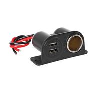 PRESA CORRENTE ACCENDISIGARI DOPPIA USB ELETTRICO PER AUTO CAMION INDICATORE LED