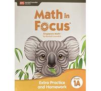 Extra Practice and Homework Volume a Grade 1 (Tascabile) Math in Focus