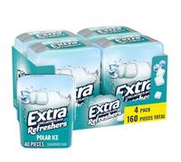 Extra Refreshers, Polar Ice Chewing Gum, 40 pezzi, confezione da 4