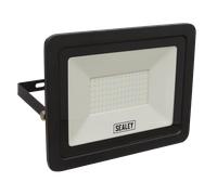Extra Sottile Proiettore Con Muro Supporto 100W SMD LED - Sealey LED115 Nuovo