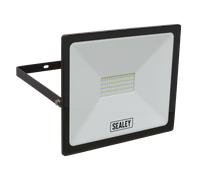 Extra Sottile Proiettore Con Muro Supporto 50W SMD LED 230V - Sealey LED113