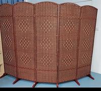 Extra Tall 180 cm Room Divider 3/4/5/6/7/8 Panels for Garden Classroom Dorm & Office Brown Folding Indoor Partition