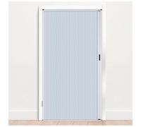 Extra Wide Bi Folding Doors Interior Door, Porta pieghevole con telaio in metallo e pannello in tessuto non tessuto bianco, porta a soffietto interna retrattile(79x80in (200.5x203cm))