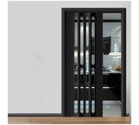Extra Wide Bi Folding Doors Interior Door, Porta scorrevole a soffietto in PVC, divisorio retrattile(73x80in (185.5x203cm))