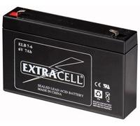 EXTRACELL Batteria Ricaricabile al Piombo SIGILLATA 6 Volt 7 Ah Marca