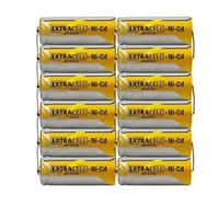 Extracell Batterie Ricaricabili Ni-Cd AA 1.2V 1000mAh con Terminali a Saldare, Stilo Ricambio per Pacchi Batteria Elettroutensili, Luci Emergenza e Modellismo (Confezione da 4 Pezzi)