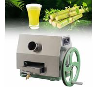 Extracteur de jus de canne à sucre, presse-agrumes manuel pour canne à sucre et gingembre, en acier inoxydable, à trois rouleaux (B)