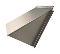 Extractor da parete in acciaio inox, 153 mm, resistente alle intemperie | Struttura per veneziane, blocca pioggia e vento, dimensioni 203 mm, laccata nera, facile da montare