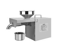 Extractor de máquina de prensas de aceite Expulsor automático multifuncional ajustable acero inoxidable caliente frío de bajo ruido doméstico colza, semillas de cacahuete, sésamo (inajustabl