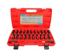 Extractor Tools Kit, Terminal Remover Set, 23x Wiring Pin Release Utensil, Multipurpose Harness Unlocking Tool with Grip Handle, Electrical Repair Aid for Automotive Devices, 16.93x9.33x2.56 Inches