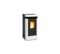 EXTRAFLAME 1283251 LUCIA PLUS STUFA PELLET CANALIZZATA 12KW MAIOLICA BIANCO