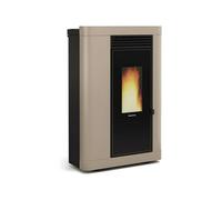 Extraflame Stufa a pellet canalizzata slim ANNABELLA PLUS 5.0 1290402 finitura tortora matt