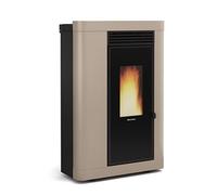EXTRAFLAME 1290402 ANNABELLA PLUS 5.0 STUFA PELLET CANALIZZATA SLIM TORTORA
