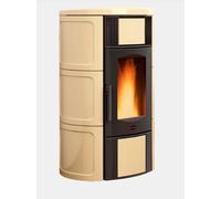 EXTRAFLAME 1295301 ISIDE IDRO 5.0.16 TERMOSTUFA A PELLET VENTILATA PERGAMENA A+