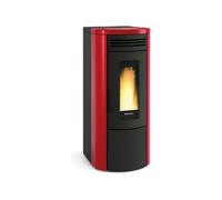 Termostufa a Pellet La Nordica Extraflame Modello COSTANZA IDRO 5.0 Da 16 Kw Colore Bordeaux
