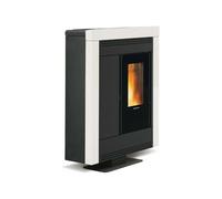 EXTRAFLAME SOUVENIR PLUS STEEL 5.0 BIANCO 1293950 STUFA A PELLET 10KW