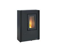 Extraflame Stufa a pellet ermetica ventilata slim LUISELLA 5.0 MAXI 1294902 finitura nero