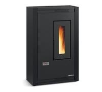 Extraflame Stufe Stufa LUISELLA 5.0 Nero 1288202 a pellet Slim, rivestimento in