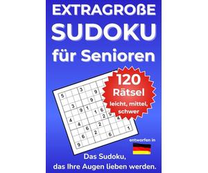 Extragroße Sudoku für Senioren